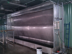 Buồng xử lý bụi sơn 6 mét dạng ướt