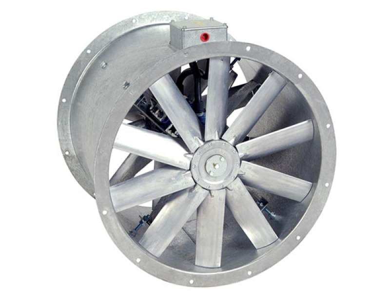 Quạt hướng trục tăng áp cầu thang và hút khói tầng hầm